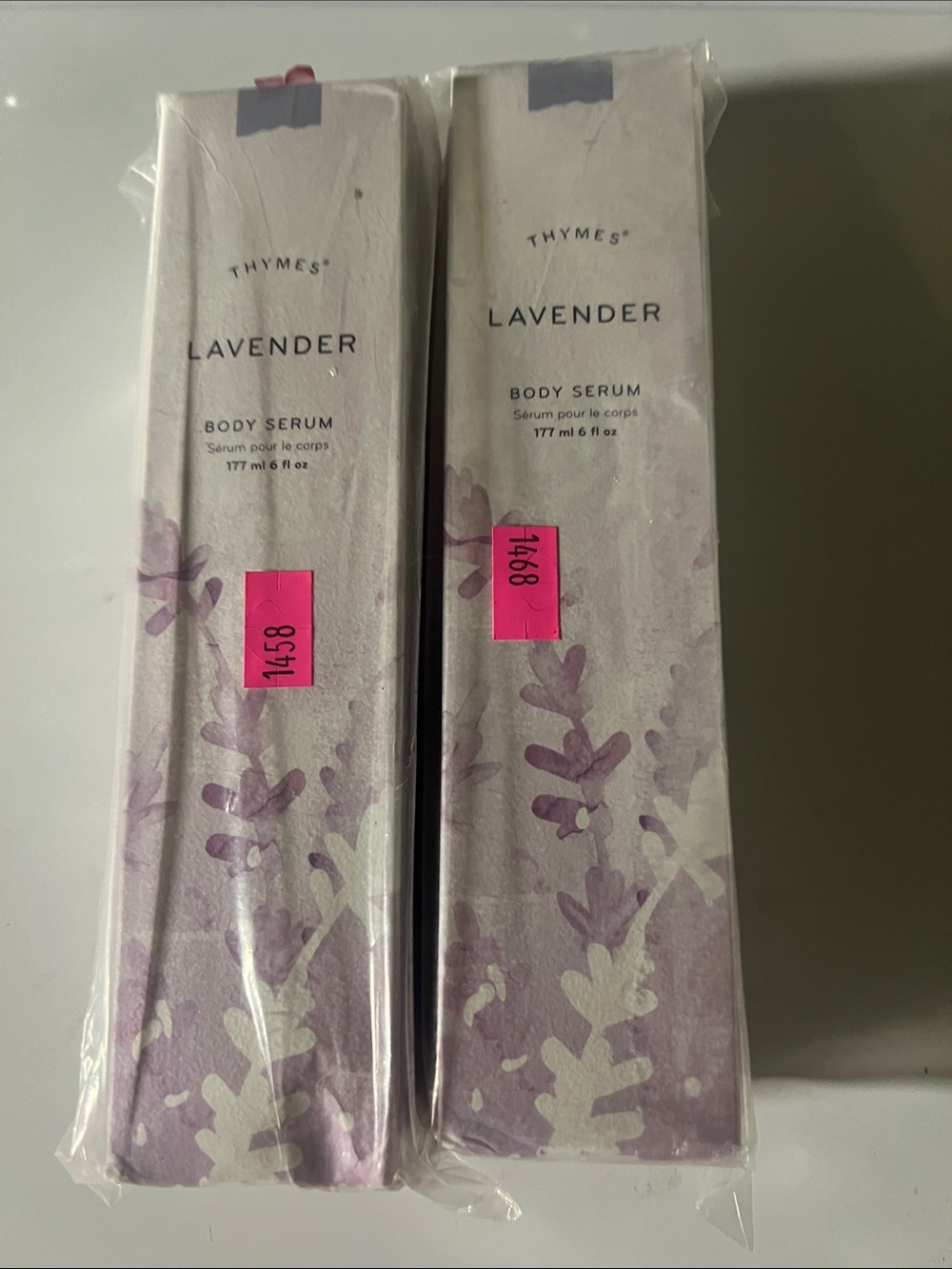 Thymes  Lavender Body Serum - Purple and White 10/26 exp 2 pack sealed